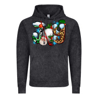 Vintage Black joy with golf and santas Vintage Hoodie - AdoDesignShop
