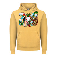 Vintage Mustard joy with golf and santas Vintage Hoodie - AdoDesignShop