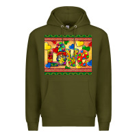 Army Green love autism awareness Premium Hoodie - BarkalooDesign