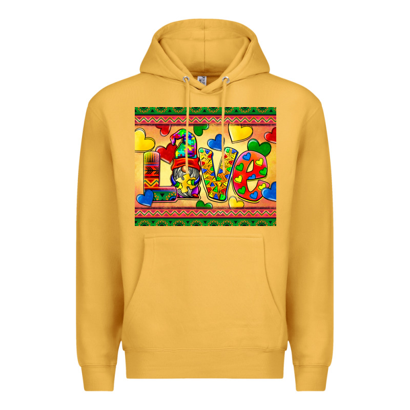 Love Autism Awareness Premium Hoodie by BarkalooDesign | Teevron