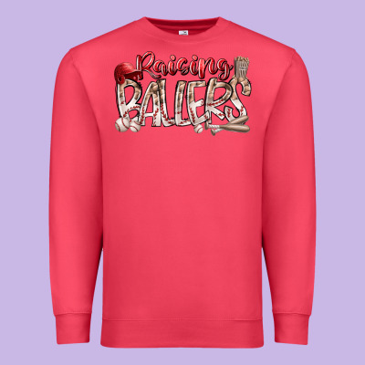 Raising Ballers Premium Sweatshirt Designed By Racoondesign