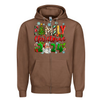 Chestnut family christmas 2024 Zipper Hoodie - Zillion Design Studio