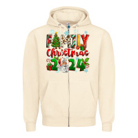 Sandshell family christmas 2024 Zipper Hoodie - Zillion Design Studio
