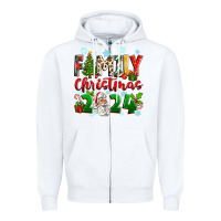 White family christmas 2024 Zipper Hoodie - Zillion Design Studio