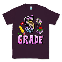 Plum Fifth Grade Classic Tee - RanaPortraitStore