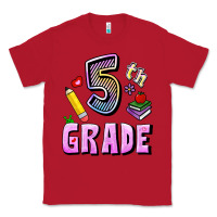 Red Fifth Grade Classic Tee - RanaPortraitStore
