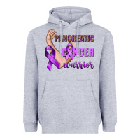 Heather Grey Pancreatic Cancer Warrior Heavyweight Hoodie - texasbilliewilder