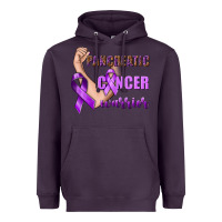 Plum Pancreatic Cancer Warrior Heavyweight Hoodie - texasbilliewilder