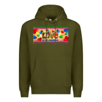 Army Green love autism awareness license plate template Premium Hoodie - BarkalooDesign