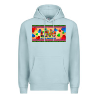 Blue Mist love autism awareness license plate template Premium Hoodie - BarkalooDesign
