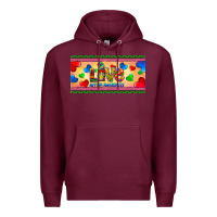 Burgundy love autism awareness license plate template Premium Hoodie - BarkalooDesign