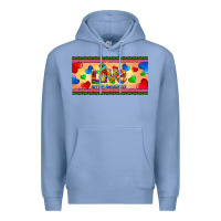 Colony Blue love autism awareness license plate template Premium Hoodie - BarkalooDesign