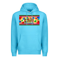 Ocean Blue love autism awareness license plate template Premium Hoodie - BarkalooDesign