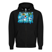 Black cozy season winter Zipper Hoodie - Zillion Design Studio