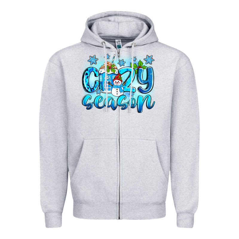 Cozy Season Winter Zipper Hoodie by Zillion Design Studio | Teevron