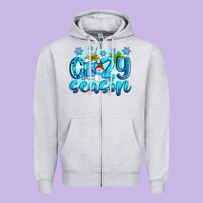 Cozy Season Winter Zipper Hoodie Designed By Zillion Design Studio