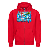 Red cozy season winter Zipper Hoodie - Zillion Design Studio