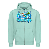 Seafoam cozy season winter Zipper Hoodie - Zillion Design Studio
