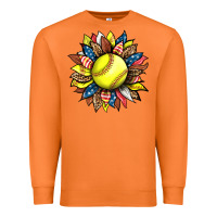 Carrot softball sunflower Premium Sweatshirt - HRA Design Shop