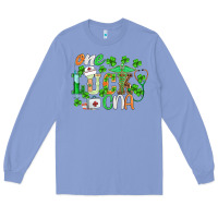Colony Blue st.patricks one lucky cna  nurse Long Sleeve Tee - BarkalooDesign