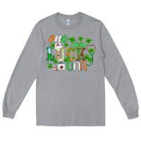 Heather Grey st.patricks one lucky cna  nurse Long Sleeve Tee - BarkalooDesign