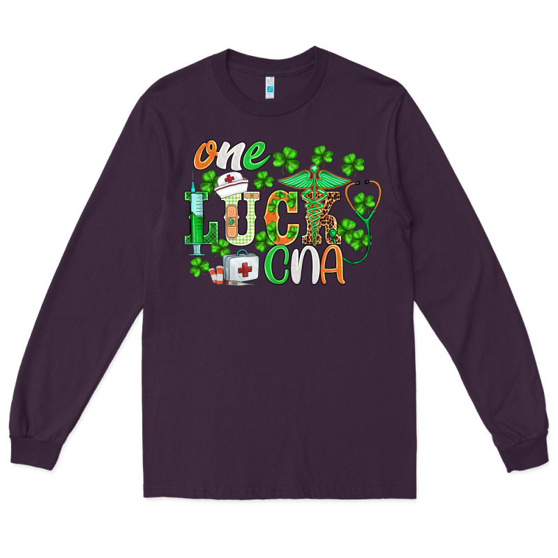 St.patricks One Lucky Cna  Nurse Long Sleeve Tee by BarkalooDesign | Teevron