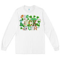 White st.patricks one lucky cna  nurse Long Sleeve Tee - BarkalooDesign