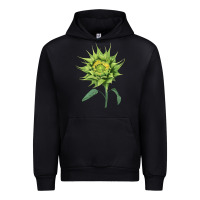 Black sun fill green green sunflower Urban Hoodie - LillyAllenDesigns