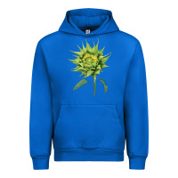 Cobalt sun fill green green sunflower Urban Hoodie - LillyAllenDesigns