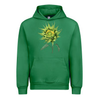 Emerald sun fill green green sunflower Urban Hoodie - LillyAllenDesigns
