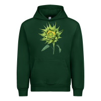Forest Green sun fill green green sunflower Urban Hoodie - LillyAllenDesigns