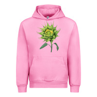 Fuchsia Pink sun fill green green sunflower Urban Hoodie - LillyAllenDesigns