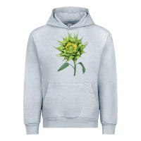 Heather Grey sun fill green green sunflower Urban Hoodie - LillyAllenDesigns
