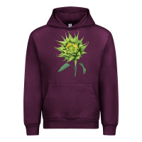 Mauve Wine sun fill green green sunflower Urban Hoodie - LillyAllenDesigns