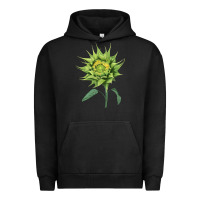 Pigment Black sun fill green green sunflower Urban Hoodie - LillyAllenDesigns