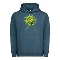 Pigment Midnight Navy sun fill green green sunflower Urban Hoodie - LillyAllenDesigns