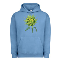 Pigment Pebble Blue sun fill green green sunflower Urban Hoodie - LillyAllenDesigns