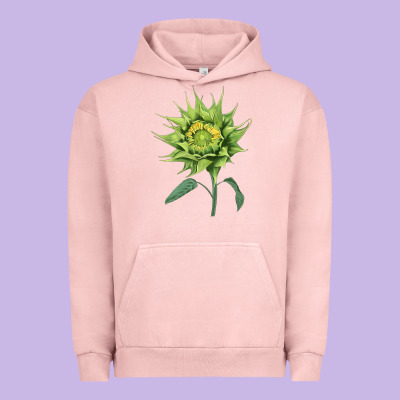 Sun Fill Green Green Sunflower Urban Hoodie Designed By Lillyallendesigns