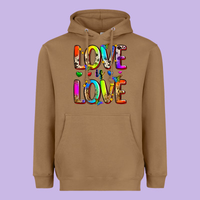 Love Is Love Heavyweight Hoodie Designed By Zillion Design Studio