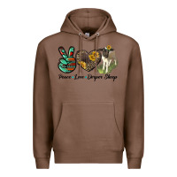 Chestnut Peace Love Dorper Sheep Premium Hoodie - LillyAllenDesigns