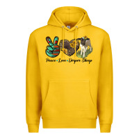 Lemon Peace Love Dorper Sheep Premium Hoodie - LillyAllenDesigns