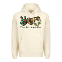 Sandshell Peace Love Dorper Sheep Premium Hoodie - LillyAllenDesigns
