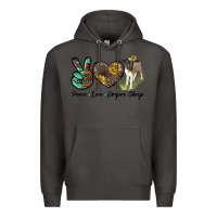 Smoke Peace Love Dorper Sheep Premium Hoodie - LillyAllenDesigns