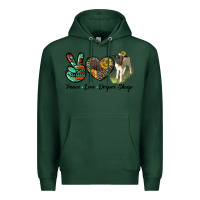 Sports Green Peace Love Dorper Sheep Premium Hoodie - LillyAllenDesigns