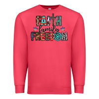 Cardinal faith family freedom Premium Sweatshirt - CowhideDigitalArt