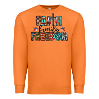 Carrot faith family freedom Premium Sweatshirt - CowhideDigitalArt