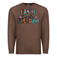 Chestnut faith family freedom Premium Sweatshirt - CowhideDigitalArt