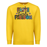 Faith Family Freedom Premium Sweatshirt | Teevron
