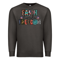 Smoke faith family freedom Premium Sweatshirt - CowhideDigitalArt