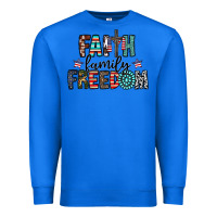 True Royal faith family freedom Premium Sweatshirt - CowhideDigitalArt